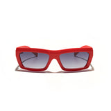 Evoke Outlaw High-end C11T Watermelon Red Matte Silver Gray Gradient Sunglasses