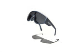 Evoke On Court High-end A11 Midinight Matte Silver Gray Sunglasses